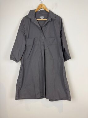 COS Neutral Gray Shirt Dress/Tunic